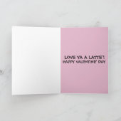 レトロフレンドシップバレンタインデーコーヒーカード カード (内部)