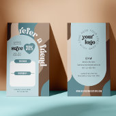 レトロフレンド参照Groovyロゴ美しいサロン 紹介カード