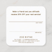 レトロフレンド紹介カードを参照する 紹介カード (裏面)