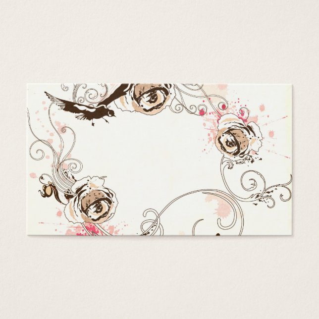 レトロフレームのプロファイルカード (正面)