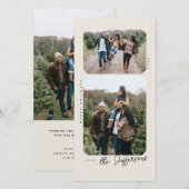 レトロフレームホリデーフォトカード (正面/裏面)