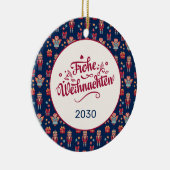 レトロフロヘワイヒナッチン セラミックオーナメント (右)