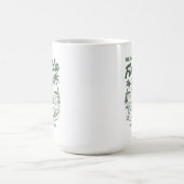 レトロフロリダアリゲーターパームツリーズサンセット コーヒーマグカップ (中央)