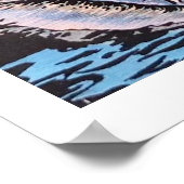 レトロフロリダオレンジポスタープリント ポスター (角)