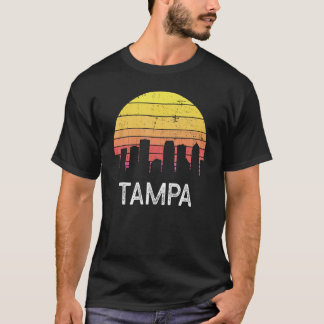 レトロフロリダシティタンパスカイラインヴィンテージアーバンブイ Tシャツ