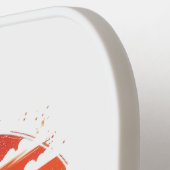 レトロフロリダ州の旅行地図州 ピックルボールラケット (左詳細)