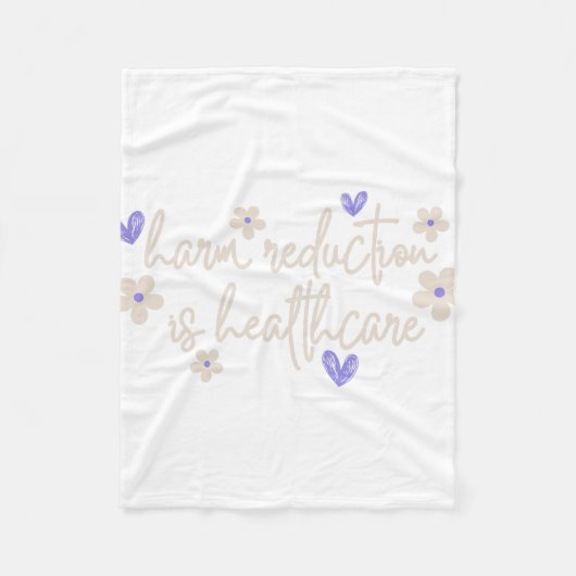 レトロフローラの有害性低減は医療の過剰摂取である フリースブランケット (正面)