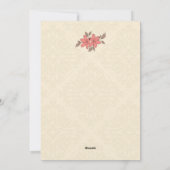 レトロフローラのGroovy卒業への招待 シーズンカード (裏面)