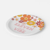 レトロフローライレブンはヴィーベ11歳の誕生日 ペーパープレート (アングル)