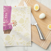 レトロフローラカウボーイブーツ，キッチンタオル キッチンタオル (四つ折り)