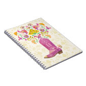 レトロフローラカウボーイブート、メモ帳 ノートブック (右側)