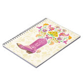 レトロフローラカウボーイブート、メモ帳 ノートブック (左側)