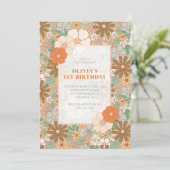 レトロフローラガールズ1st誕生日 招待状 (スタンド正面)