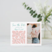 レトロフローラシック写真保存日付 ポストカード (スタンド正面)