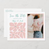 レトロフローラシック写真保存日付 ポストカード (正面/裏面)