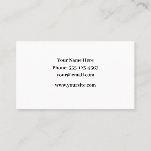 レトロフローラシームレスパターン名刺 名刺 (裏面)