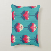 レトロフローラシームレスパターン。 アクセントクッション (裏面(縦))