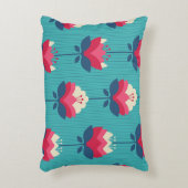レトロフローラシームレスパターン。 アクセントクッション (正面(垂直))