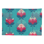 レトロフローラシームレスパターン。 枕カバー (裏面)