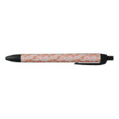 レトロフローラシームレスパターン 黒ボールペン (ボトム)