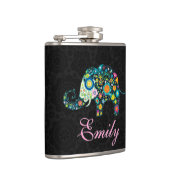 レトロフローラゾウデザイン フラスク (右)