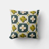 レトロフローラタイル クッション (正面)