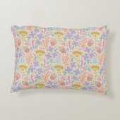 レトロフローラデザインと花と果実。 アクセントクッション (裏面)