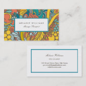 レトロフローラデザイン名刺 名刺 (正面/裏面)