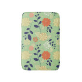 レトロフローラデザイン バスマット (正面縦)