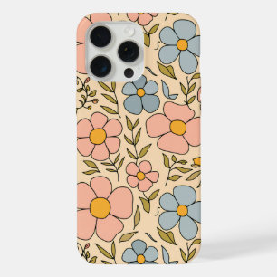 レトロフローラデライト iPhone 15 PRO MAXケース