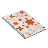 レトロフローラファストフードパターン ノートブック (右側)