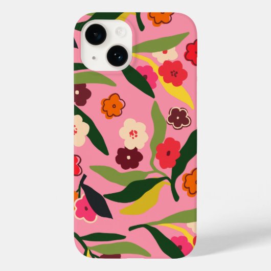レトロフローラフィールド Case-Mate iPhoneケース (裏面)