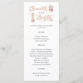 レトロフローラブランチとバブリーブライダルシャワー メニュー (正面)