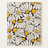 レトロフローラマスタードイエローブラック プランナー手帳 (裏面)