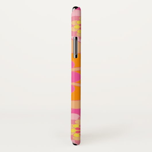 レトロフローラモノグラムのiPhone / iPadケース Case-Mate iPhoneケース (裏面/右)