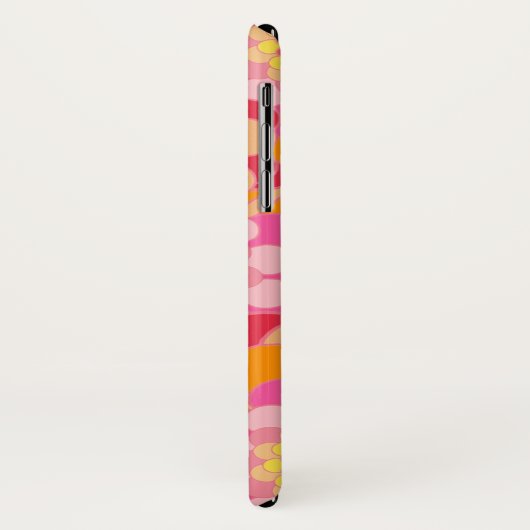 レトロフローラモノグラムのiPhone / iPadケース Case-Mate iPhoneケース (裏面/左)