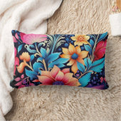 レトロフローララプソディ ランバークッション (ブランケット)