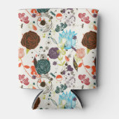 レトロフローラルパターン2 缶クーラー (正面)