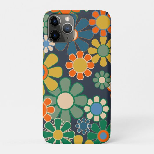 レトロフローラヴィンテージ60s 70s美花 Case-Mate iPhoneケース (裏)
