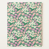 レトロフローラ先生計画付パーソナライズされたき プランナー手帳 (裏面)