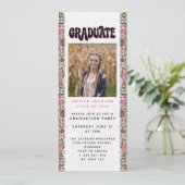 レトロフローラ卒業パーティデジタルエビテ 招待状 (スタンド正面)