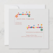 レトロフローラ収容エンクロージャカード 招待状 (正面)