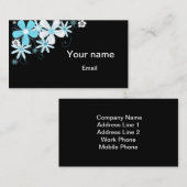 レトロフローラ名刺テンプレート 名刺 (正面/裏面)