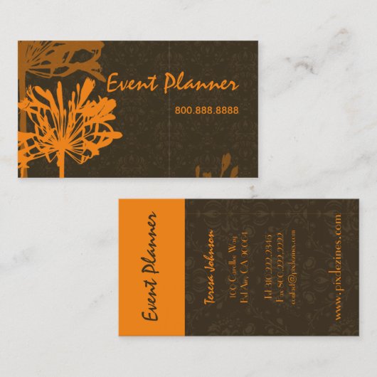 レトロフローラ名刺 名刺 (正面/裏面)