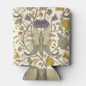 レトロフローラ垂直シームレスデザイン。 缶クーラー (裏面)