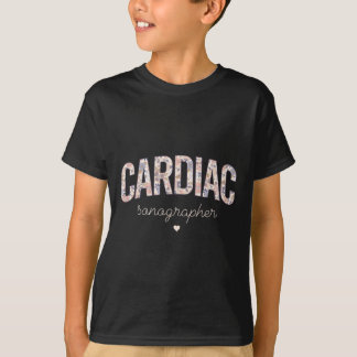 レトロフローラ心ソノグラフソ心血管系 Tシャツ