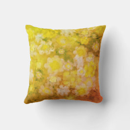 レトロフローラ抽象芸術塩水の色絵画の クッション