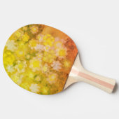 レトロフローラ抽象芸術塩水の色絵画の 卓球ラケット (横)