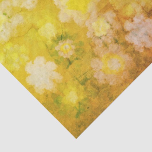 レトロフローラ抽象芸術塩水の色絵画の 薄葉紙 (詳細)