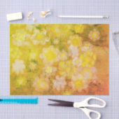 レトロフローラ抽象芸術塩水の色絵画の 薄葉紙 (クラフト)